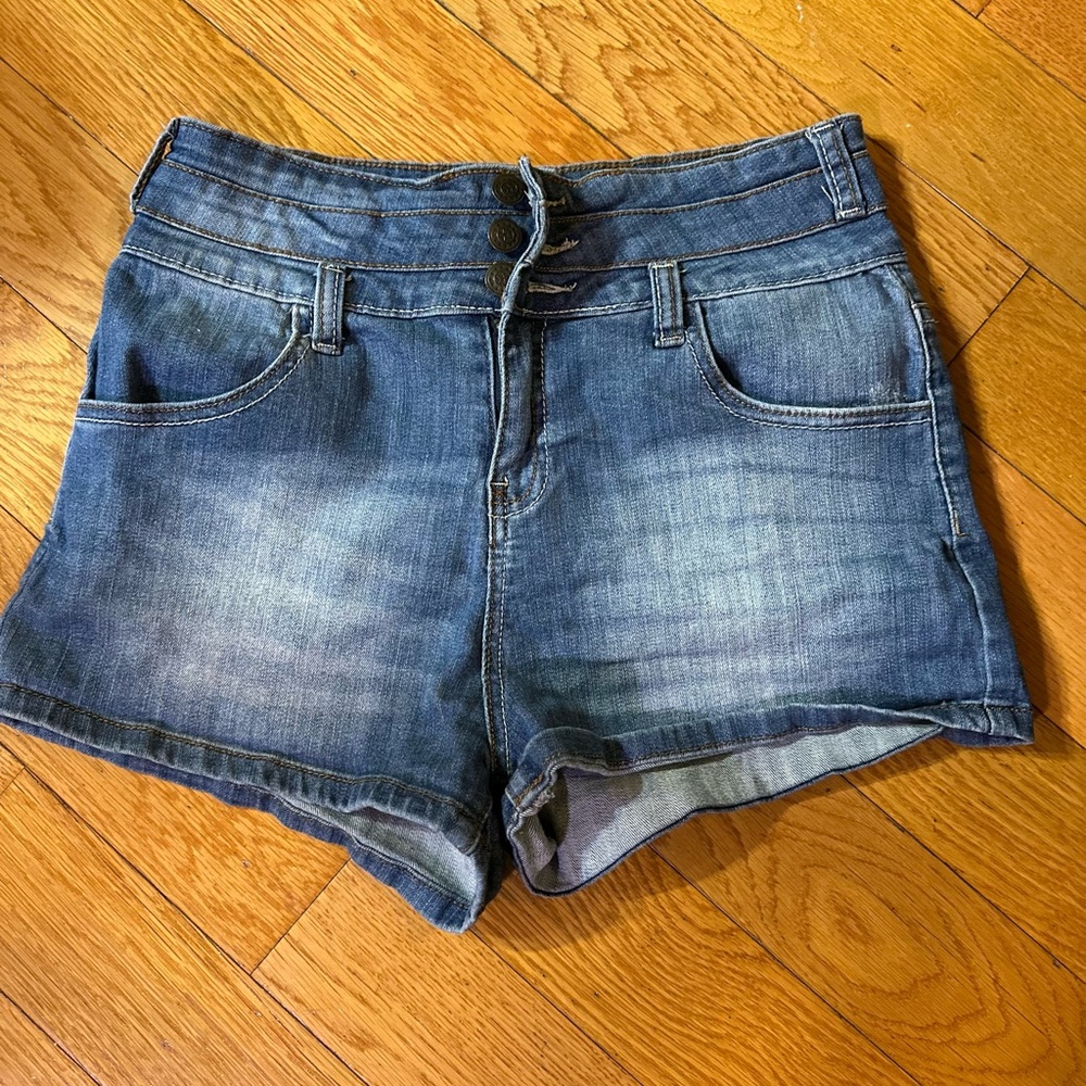 Mind Code Denim Blue Jean Shorts